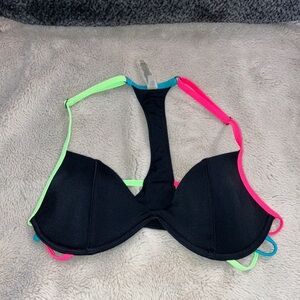 VS Pink Racerback Bikini Top, Medium